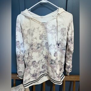 Maurices Floral Hoodie with Drawstrings